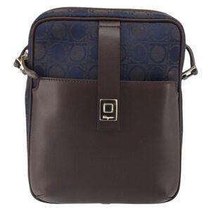 Salvatore Ferragamo Gancini Nylon Navy Nylon Shoulder Bag Bag